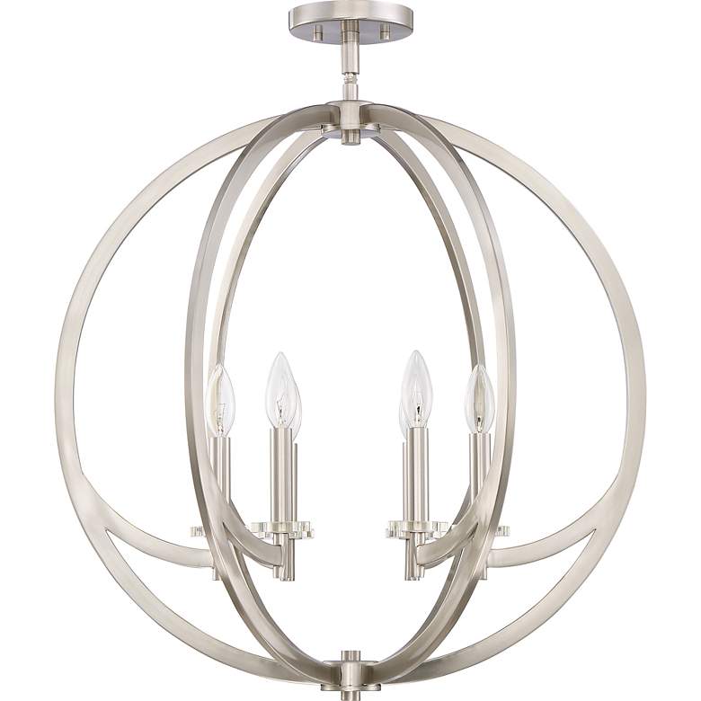 Image 3 Quoizel Orion 24" Wide Brushed Nickel 6-Light Pendant more views