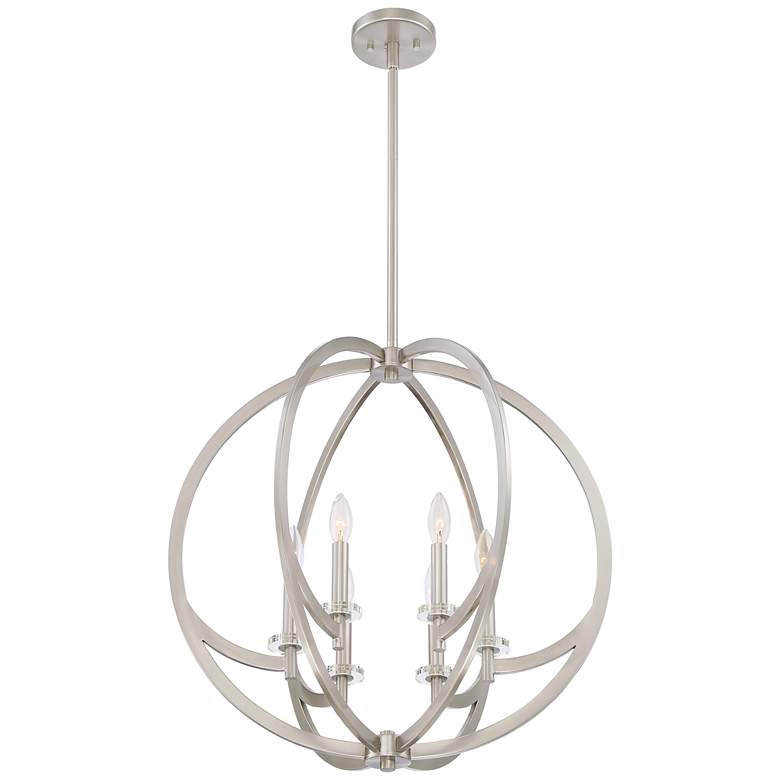 Image 4 Quoizel Orion 24" Wide Brushed Nickel 6-Light Pendant more views