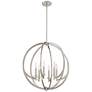 6_Quoizel Orion 24" Wide Brushed Nickel 6-Light Pendant more views