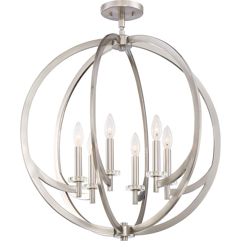 Image 7 Quoizel Orion 24" Wide Brushed Nickel 6-Light Pendant more views