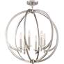 7_Quoizel Orion 24" Wide Brushed Nickel 6-Light Pendant more views