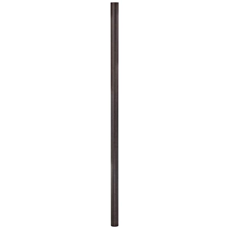 Image 1 Quoizel Outdoor 84 inch High Ridged Imperial Bronze Lamp Post