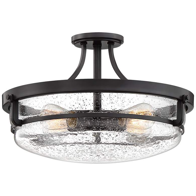 Image 1 Quoizel Outpost 18"W Palladian Bronze 4-Light Ceiling Light