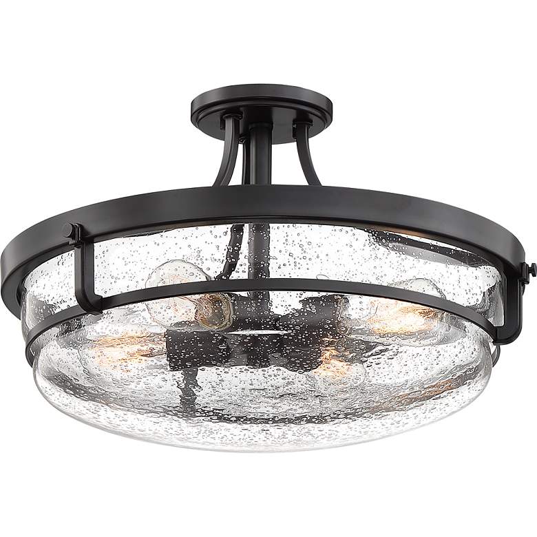 Image 3 Quoizel Outpost 18"W Palladian Bronze 4-Light Ceiling Light more views