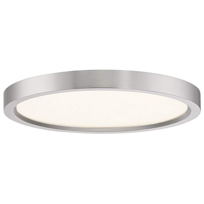 Image 2 Quoizel Outskirt 11 inch Wide Brushed Nickel LED Ceiling Light