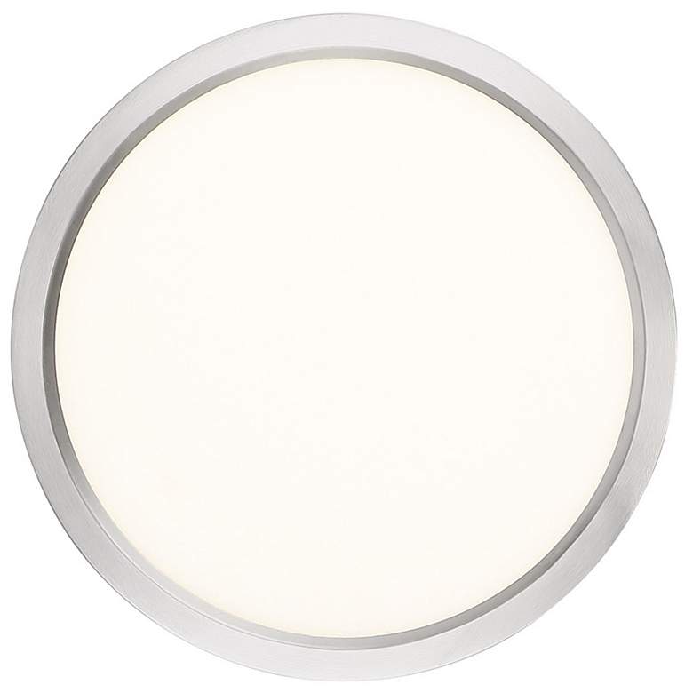 Image 3 Quoizel Outskirt 11" Wide Brushed Nickel LED Ceiling Light more views