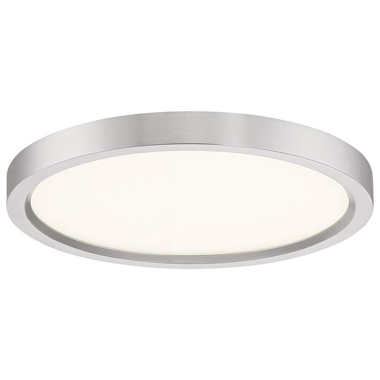 Image 4 Quoizel Outskirt 11" Wide Brushed Nickel LED Ceiling Light more views