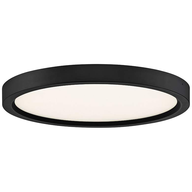 Image 2 Quoizel Outskirt 11 inch Wide Oil Rubbed Bronze LED Ceiling Light