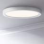 Quoizel Outskirt 11" Wide White Lustre LED Ceiling Light