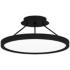 Quoizel Outskirt 15" Wide Earth Black LED Ceiling Light