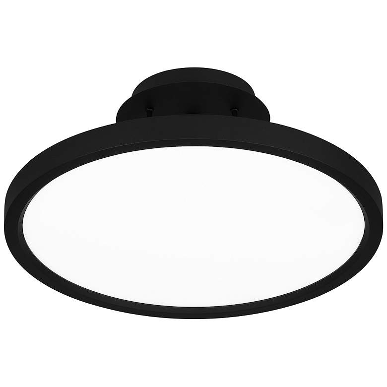 Image 6 Quoizel Outskirt 15" Wide Earth Black LED Ceiling Light more views