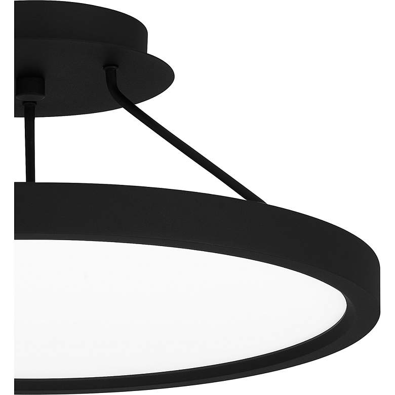 Image 7 Quoizel Outskirt 15" Wide Earth Black LED Ceiling Light more views