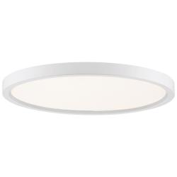 Quoizel Outskirt 15" Wide White LED Ceiling Light