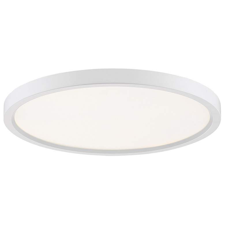 Image 2 Quoizel Outskirt 15" Wide White LED Ceiling Light more views