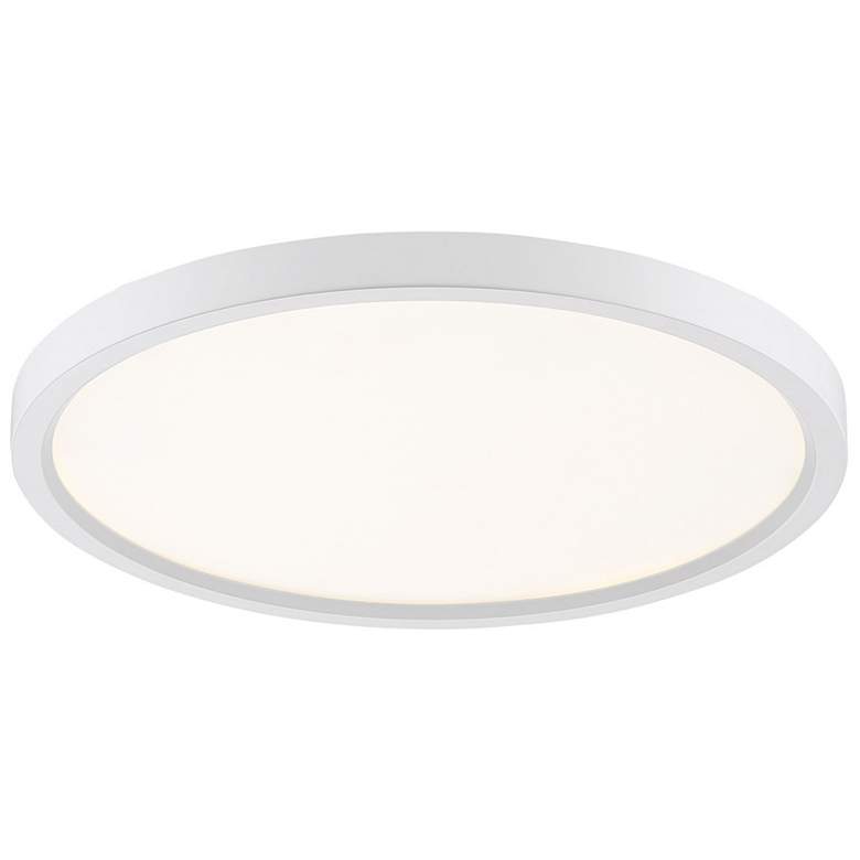 Image 3 Quoizel Outskirt 15" Wide White LED Ceiling Light more views