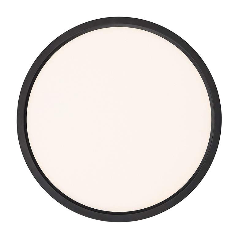 Image 2 Quoizel Outskirt 15"W Oil-Rubbed Bronze LED Ceiling Light more views