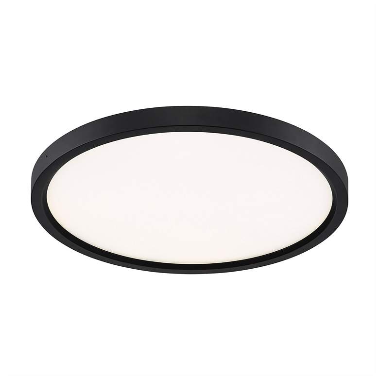 Image 3 Quoizel Outskirt 15"W Oil-Rubbed Bronze LED Ceiling Light more views