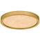 Quoizel Outskirts 11" Wide Brushed Gold LED Ceiling Light