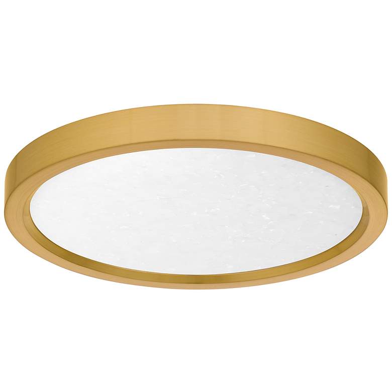 Image 2 Quoizel Outskirts 11" Wide Brushed Gold LED Ceiling Light more views
