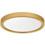 2_Quoizel Outskirts 11" Wide Brushed Gold LED Ceiling Light more views