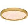 3_Quoizel Outskirts 11" Wide Brushed Gold LED Ceiling Light more views