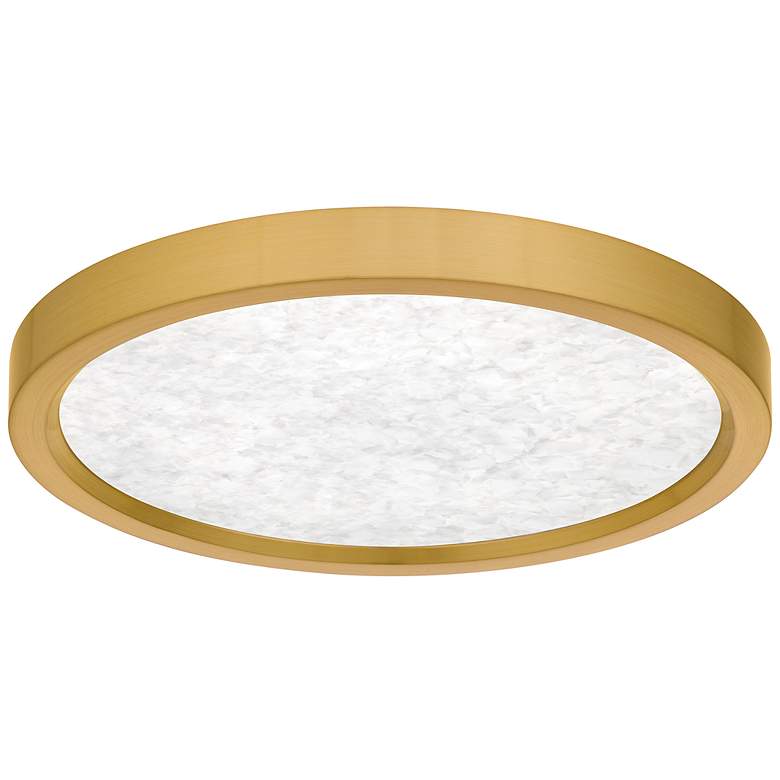 Image 4 Quoizel Outskirts 11" Wide Brushed Gold LED Ceiling Light more views