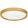 4_Quoizel Outskirts 11" Wide Brushed Gold LED Ceiling Light more views