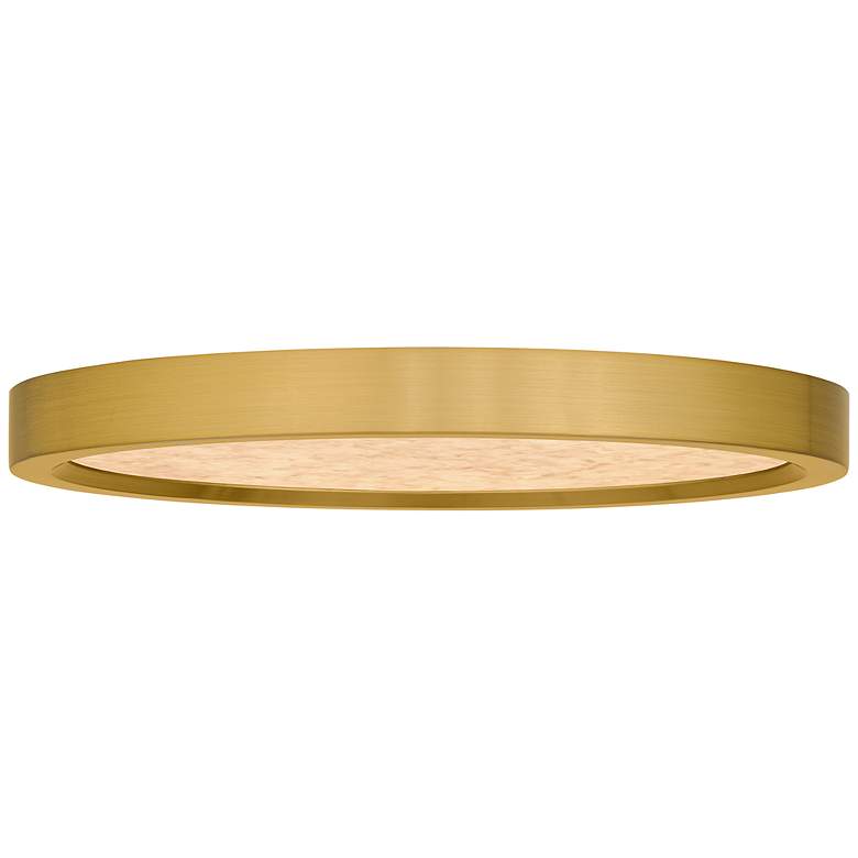 Image 5 Quoizel Outskirts 11" Wide Brushed Gold LED Ceiling Light more views