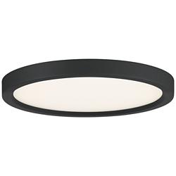 Quoizel Outskirts 11" Wide Earth Black Modern Disc LED Ceiling Light