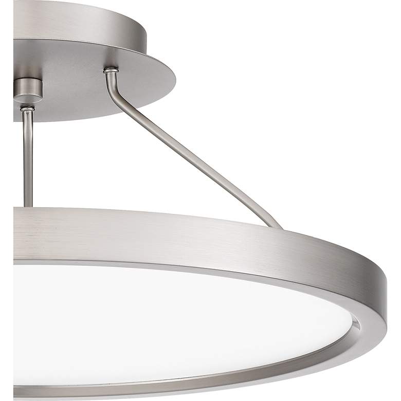 Image 7 Quoizel Outskirts 15" Wide Brushed Nickel LED Ceiling Light more views