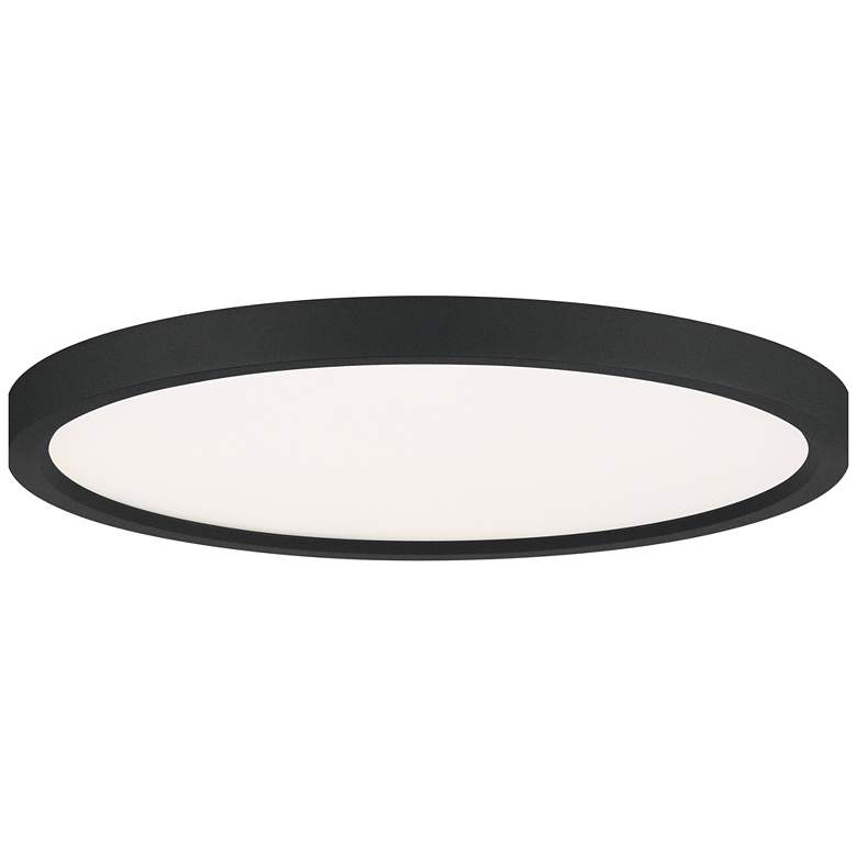 Image 2 Quoizel Outskirts 15" Wide Earth Black LED Ceiling Light