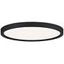 Quoizel Outskirts 15" Wide Earth Black LED Ceiling Light