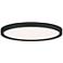 Quoizel Outskirts 15" Wide Earth Black LED Ceiling Light