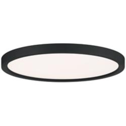 Quoizel Outskirts 15" Wide Earth Black LED Ceiling Light