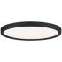 Quoizel Outskirts 15" Wide Earth Black LED Ceiling Light