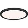 Quoizel Outskirts 15" Wide Earth Black LED Ceiling Light