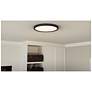 Quoizel Outskirts 15" Wide Earth Black LED Ceiling Light