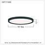 Quoizel Outskirts 15" Wide Earth Black LED Ceiling Light