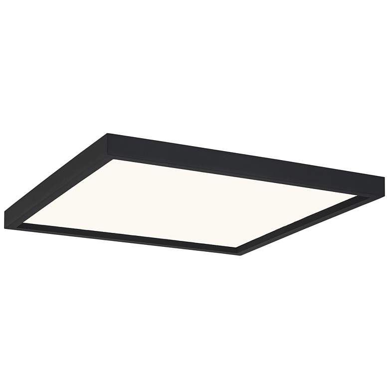 Image 1 Quoizel Outskirts 15 inch Wide Earth Black LED Ceiling Light