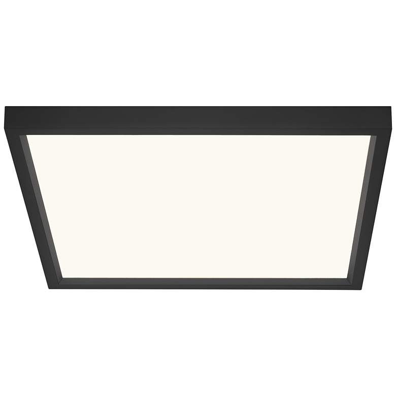 Image 3 Quoizel Outskirts 15" Wide Earth Black LED Ceiling Light more views