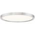 Quoizel Outskirts 15"W Brushed Nickel LED Ceiling Light