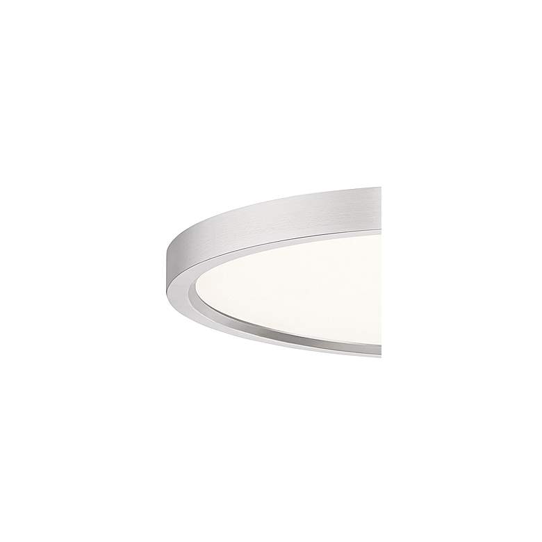 Image 2 Quoizel Outskirts 15"W Brushed Nickel LED Ceiling Light more views