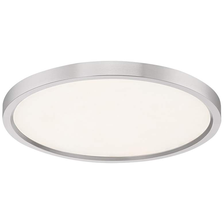 Image 4 Quoizel Outskirts 15"W Brushed Nickel LED Ceiling Light more views