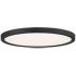 Quoizel Outskirts 20" Wide Black Aluminum LED Ceiling Light