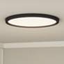 1_Quoizel Outskirts 20" Wide Black Aluminum LED Ceiling Light