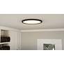 5_Quoizel Outskirts 20" Wide Black Aluminum LED Ceiling Light more views