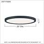 6_Quoizel Outskirts 20" Wide Black Aluminum LED Ceiling Light more views