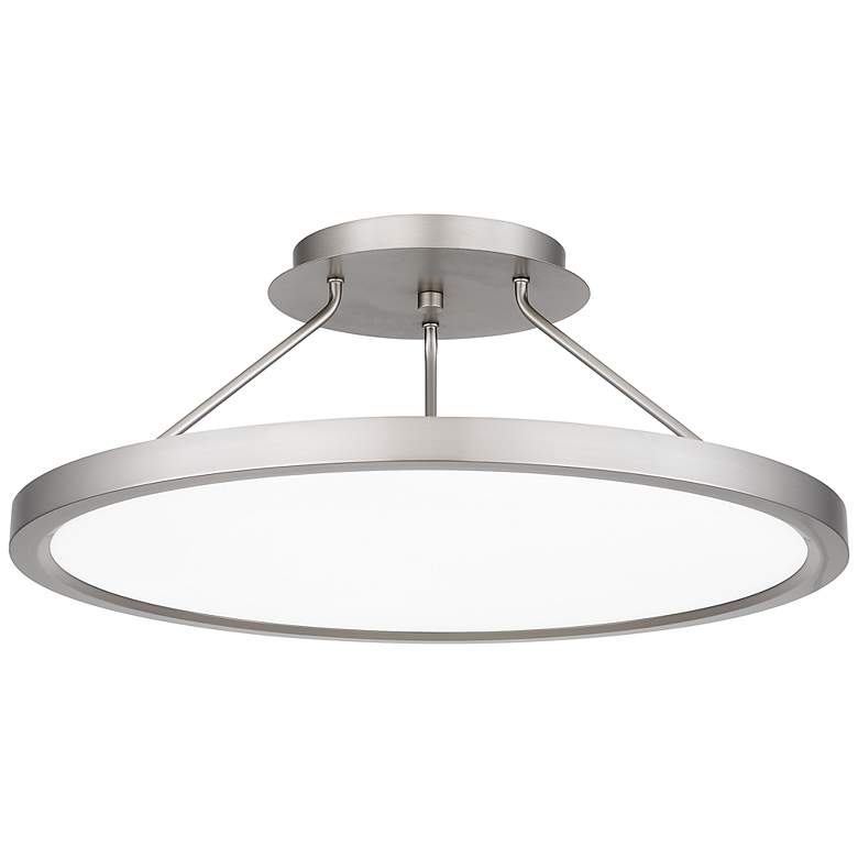 Image 3 Quoizel Outskirts 20" Wide Brushed Nickel LED Ceiling Light