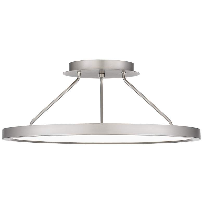 Image 5 Quoizel Outskirts 20" Wide Brushed Nickel LED Ceiling Light more views