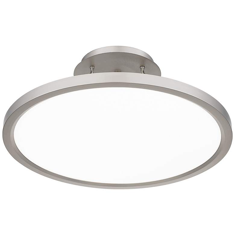 Image 6 Quoizel Outskirts 20" Wide Brushed Nickel LED Ceiling Light more views